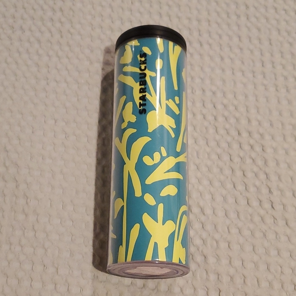 Starbucks Blue/Yellow Spring Plant Tumbler